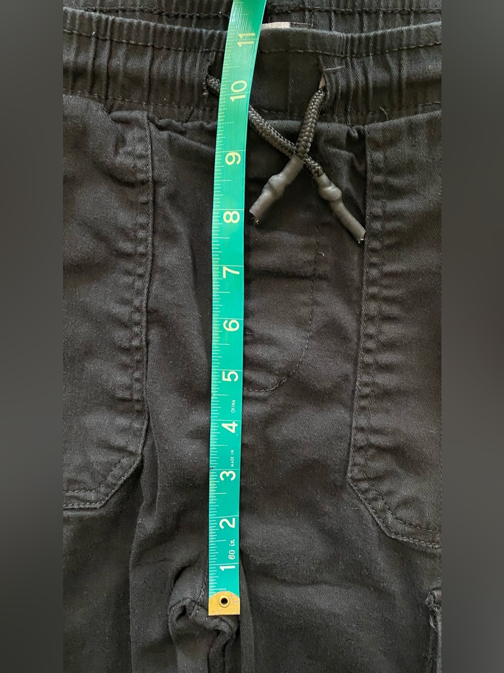 Michael Strahan Men's Black Cargo Jogger Pants - Elastic Waist - Picture 12 of 13
